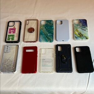 10 Assorted Phone Cases - Multi-Color